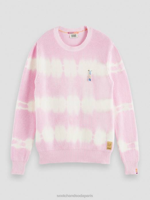 Scotch & Soda Hommes pull biologique tie-dye en grosse maille combo b vêtements 4HB4646