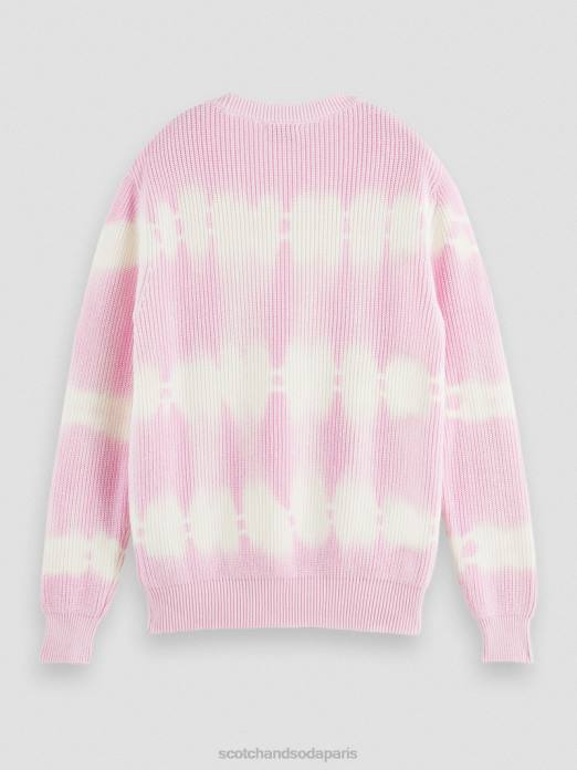 Scotch & Soda Hommes pull biologique tie-dye en grosse maille combo b vêtements 4HB4646