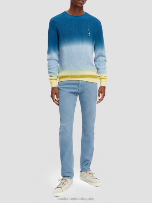 Scotch & Soda Hommes pull biologique tie-dye en grosse maille combo d vêtements 4HB4648
