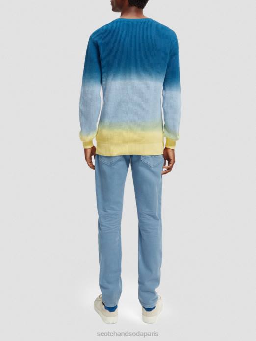 Scotch & Soda Hommes pull biologique tie-dye en grosse maille combo d vêtements 4HB4648