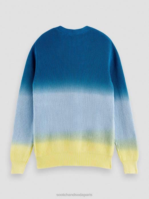 Scotch & Soda Hommes pull biologique tie-dye en grosse maille combo d vêtements 4HB4648