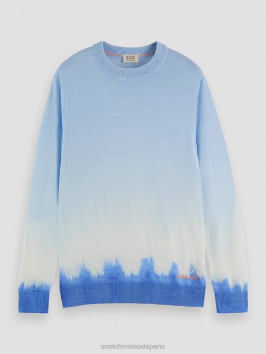 Scotch & Soda Hommes pull en laine mélangée à effet tie-dye dégradé combiner un vêtements 4HB4644
