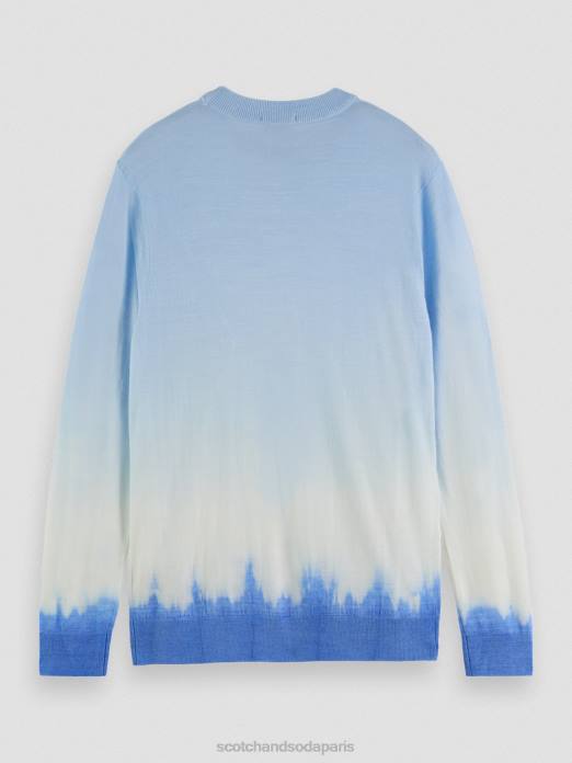 Scotch & Soda Hommes pull en laine mélangée à effet tie-dye dégradé combiner un vêtements 4HB4644