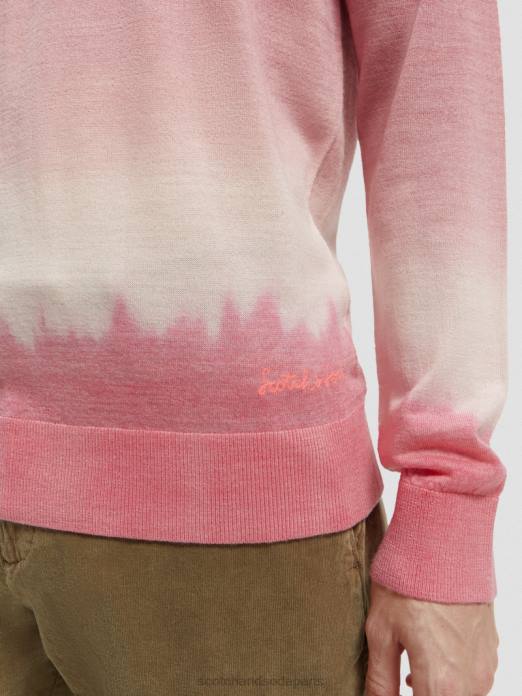 Scotch & Soda Hommes pull en laine mélangée à effet tie-dye dégradé combo b vêtements 4HB4642