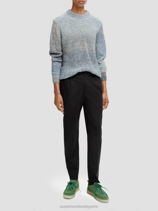 Scotch & Soda Hommes pull en maille côtelée dégradée combiner un vêtements 4HB4633