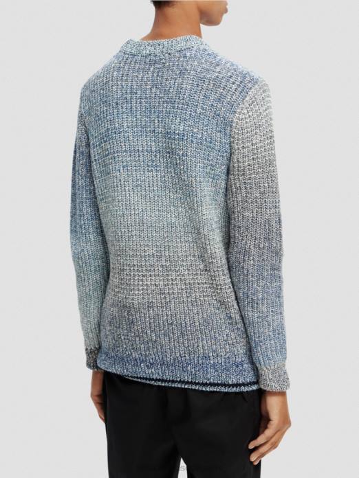 Scotch & Soda Hommes pull en maille côtelée dégradée combiner un vêtements 4HB4633