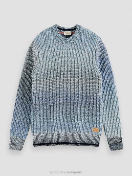 Scotch & Soda Hommes pull en maille côtelée dégradée combiner un vêtements 4HB4633