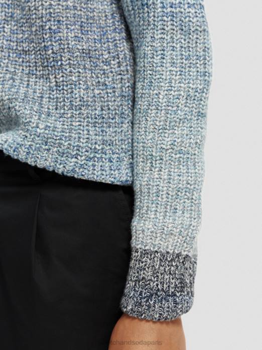 Scotch & Soda Hommes pull en maille côtelée dégradée combiner un vêtements 4HB4633