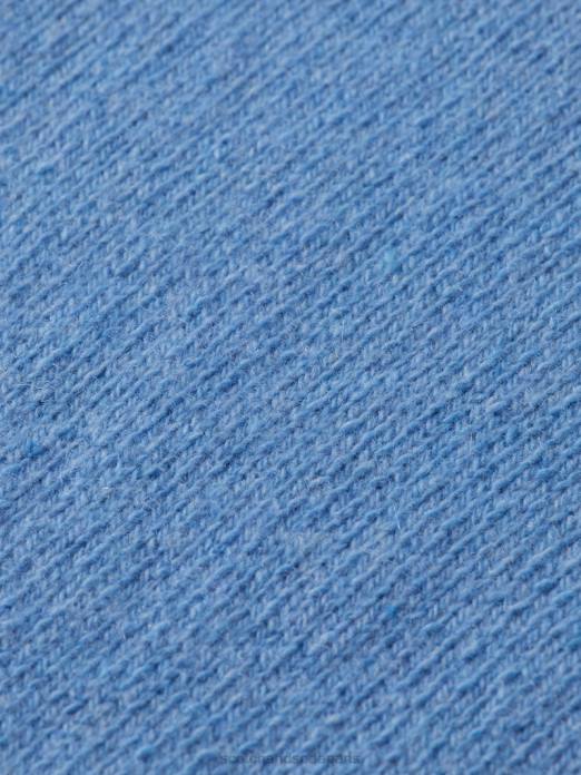 Scotch & Soda Hommes pull ras du cou en cachemire à bords contrastants mélange de ciel vêtements 4HB4638