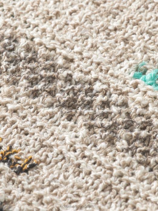 Scotch & Soda Hommes pull ras du cou rayé en jacquard mélangé combiner un vêtements 4HB4630