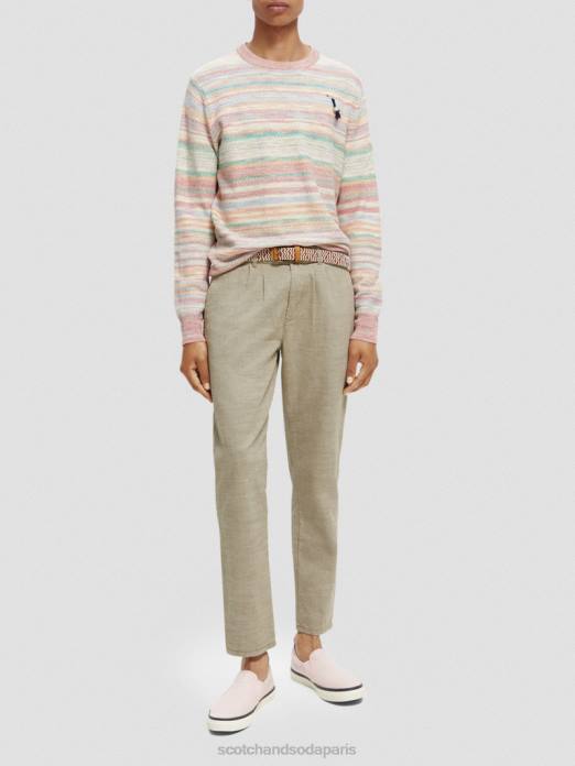 Scotch & Soda Hommes pull rayé en maille combiner un vêtements 4HB4634