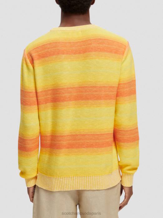 Scotch & Soda Hommes pull à rayures dégradées multi-rayures vêtements 4HB4645