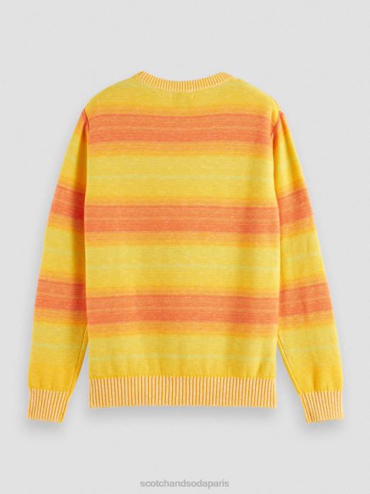 Scotch & Soda Hommes pull à rayures dégradées multi-rayures vêtements 4HB4645