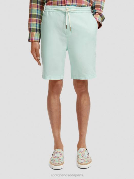 Scotch & Soda Hommes le bermuda en lin mélangé préféré baie vêtements 4HB4604