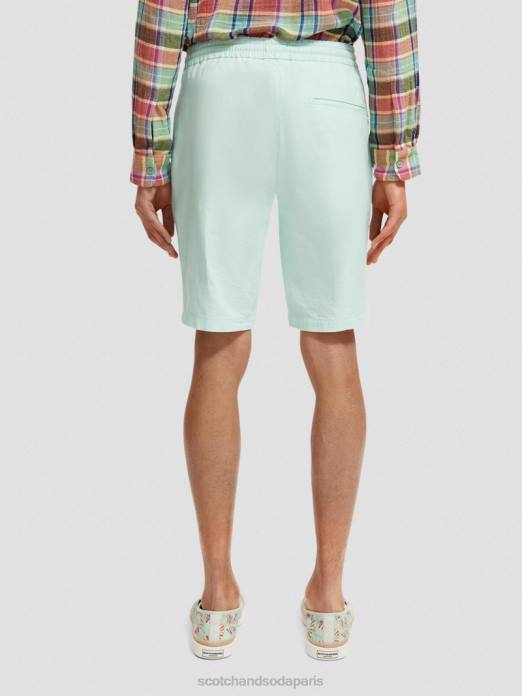 Scotch & Soda Hommes le bermuda en lin mélangé préféré baie vêtements 4HB4604