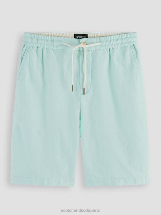 Scotch & Soda Hommes le bermuda en lin mélangé préféré baie vêtements 4HB4604