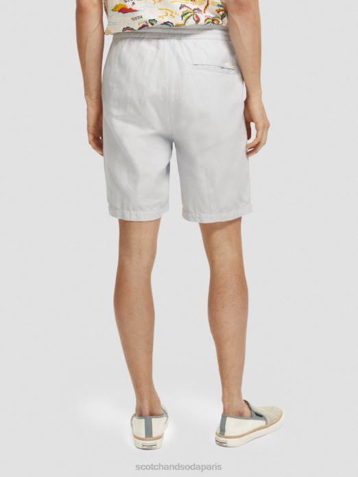 Scotch & Soda Hommes le bermuda en lin mélangé préféré gris clair vêtements 4HB4599