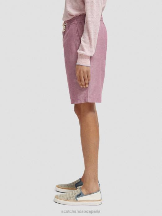 Scotch & Soda Hommes le bermuda en lin mélangé préféré jonquille vêtements 4HB4601