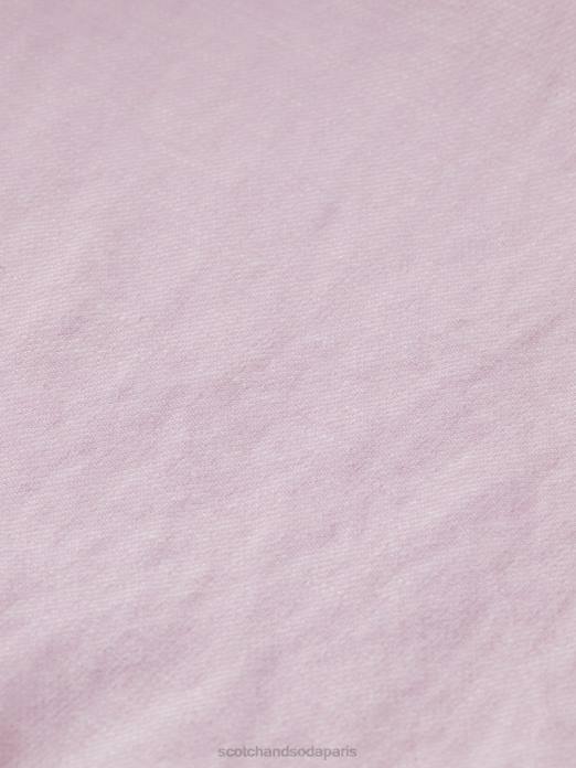 Scotch & Soda Hommes le bermuda en lin mélangé préféré rose vêtements 4HB4598