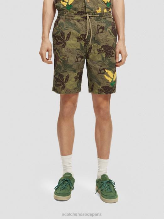 Scotch & Soda Hommes le bermuda imprimé préféré camouflage floral vêtements 4HB4610
