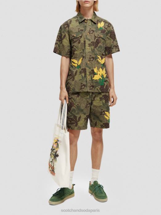 Scotch & Soda Hommes le bermuda imprimé préféré camouflage floral vêtements 4HB4610