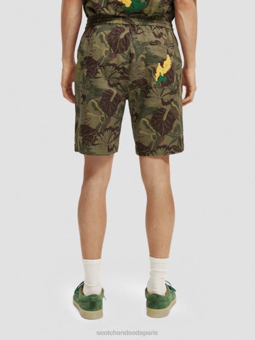 Scotch & Soda Hommes le bermuda imprimé préféré camouflage floral vêtements 4HB4610