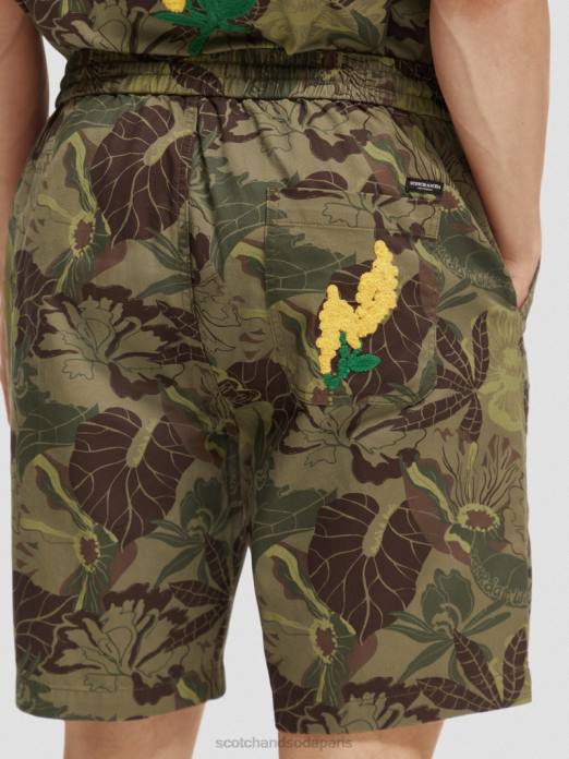 Scotch & Soda Hommes le bermuda imprimé préféré camouflage floral vêtements 4HB4610