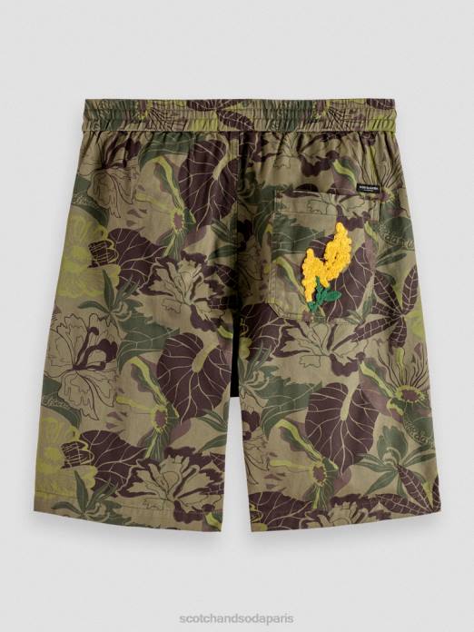 Scotch & Soda Hommes le bermuda imprimé préféré camouflage floral vêtements 4HB4610