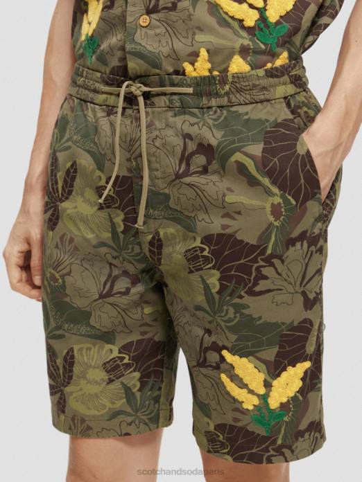 Scotch & Soda Hommes le bermuda imprimé préféré camouflage floral vêtements 4HB4610