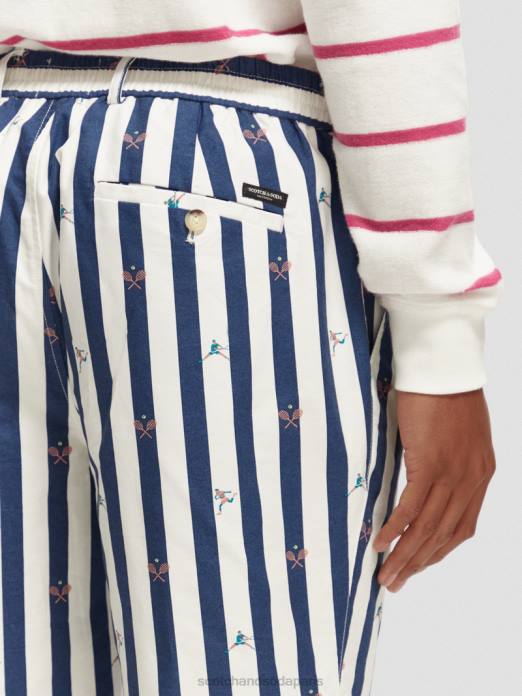 Scotch & Soda Hommes le bermuda rayé blake mini-tennis vêtements 4HB4612