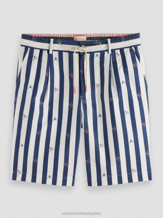 Scotch & Soda Hommes le bermuda rayé blake mini-tennis vêtements 4HB4612