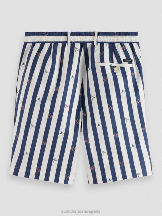 Scotch & Soda Hommes le bermuda rayé blake mini-tennis vêtements 4HB4612