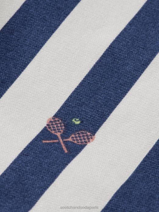 Scotch & Soda Hommes le bermuda rayé blake mini-tennis vêtements 4HB4612