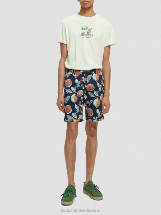 Scotch & Soda Hommes le short chino imprimé Stuart fruits de la marine aop vêtements 4HB4624
