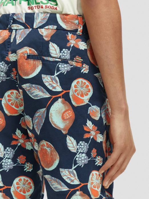 Scotch & Soda Hommes le short chino imprimé Stuart fruits de la marine aop vêtements 4HB4624