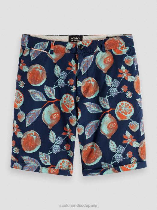 Scotch & Soda Hommes le short chino imprimé Stuart fruits de la marine aop vêtements 4HB4624