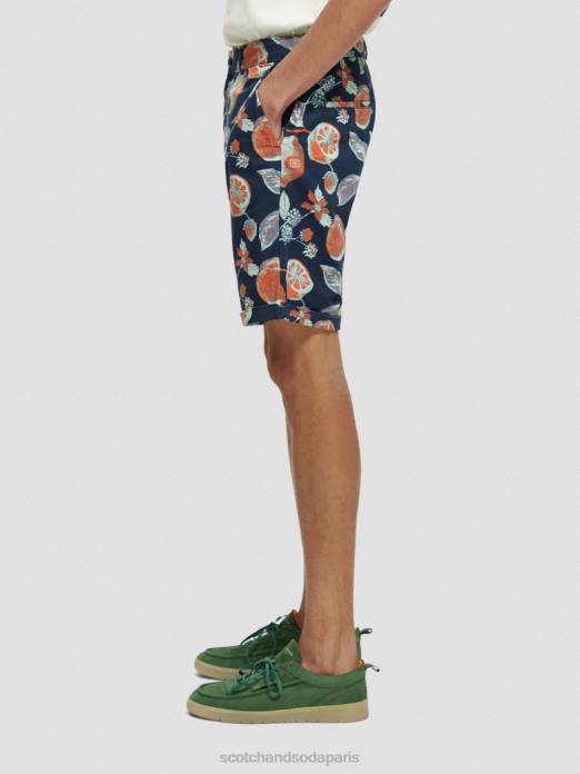 Scotch & Soda Hommes le short chino imprimé Stuart fruits de la marine aop vêtements 4HB4624