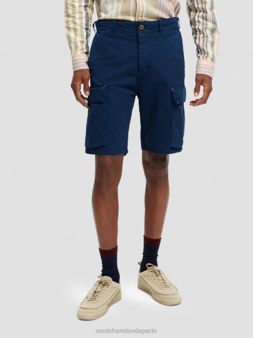 Scotch & Soda Hommes short cargo coupe décontractée Marin vêtements 4HB4620