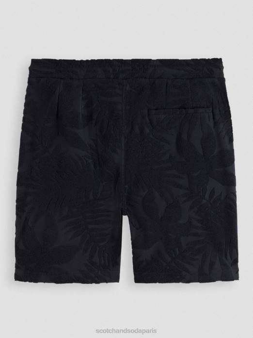 Scotch & Soda Hommes short en jacquard imprimé marine vêtements 4HB4607