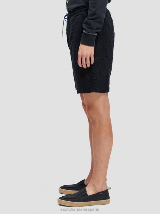 Scotch & Soda Hommes short en jacquard imprimé marine vêtements 4HB4607