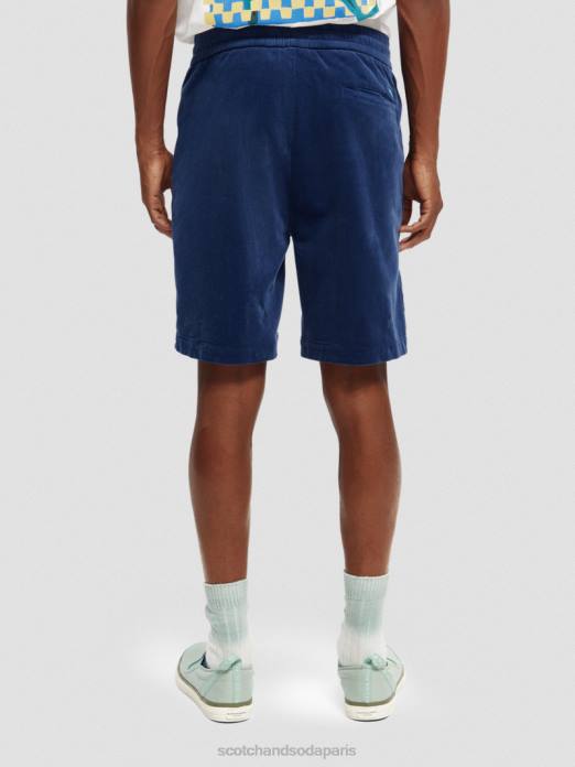 Scotch & Soda Hommes short en velours côtelé coupe décontractée en coton biologique Marin vêtements 4HB4596