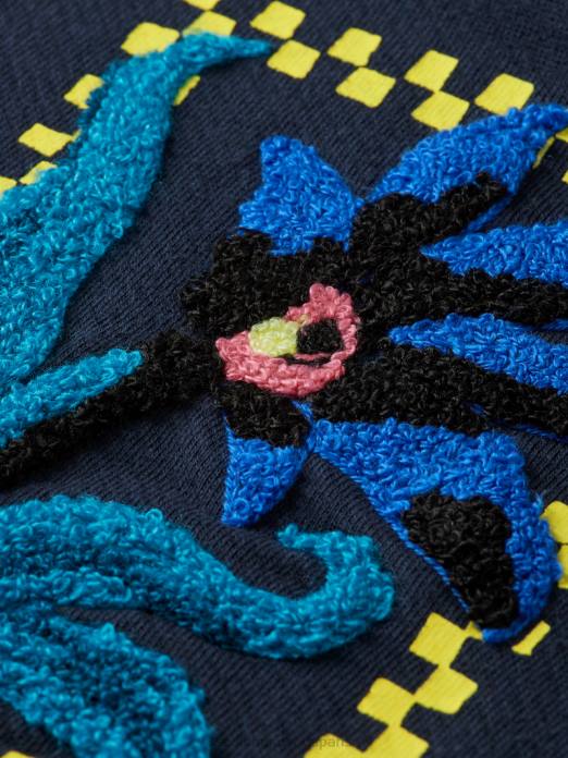 Scotch & Soda Hommes sweat ample à motif floral biologique nuit vêtements 4HB4504