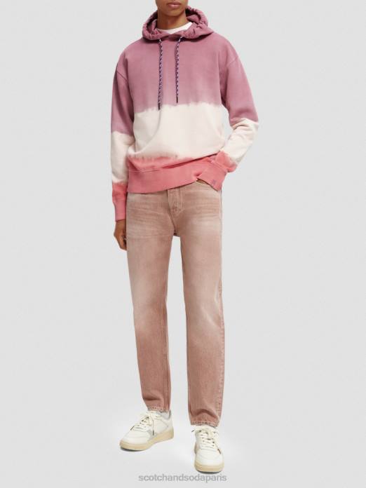 Scotch & Soda Hommes sweat à capuche en coton biologique tie-dye combo d vêtements 4HB4550