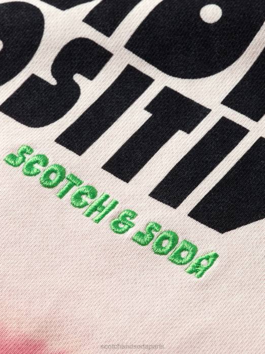 Scotch & Soda Hommes sweat à capuche en coton biologique tie-dye combo d vêtements 4HB4550