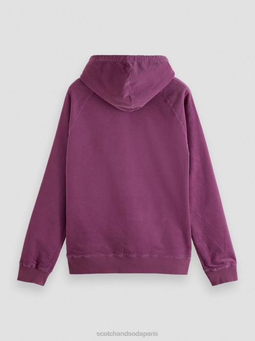 Scotch & Soda Hommes sweat à capuche en velours côtelé de coton biologique dahlia vêtements 4HB4509