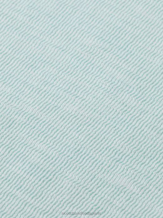 Scotch & Soda Hommes sweat-shirt à col rond teint en pièce menthe vêtements 4HB4537