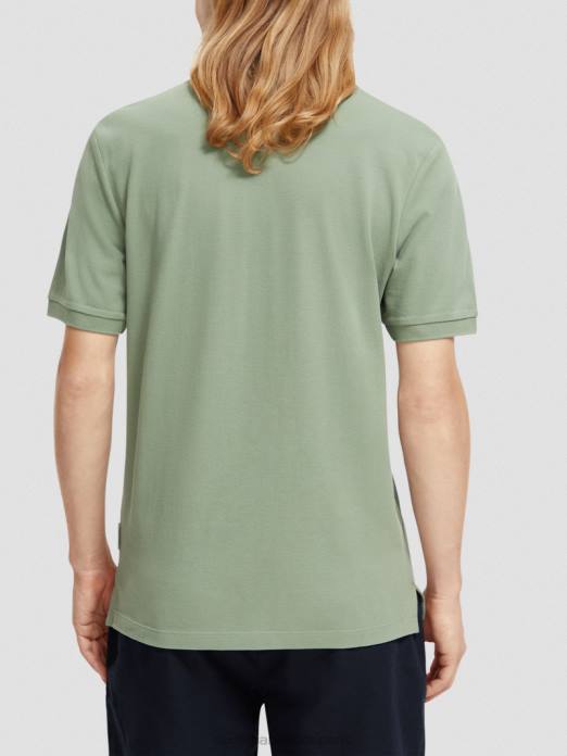 Scotch & Soda Hommes polo piqué en coton biologique armée vêtements 4HB4464