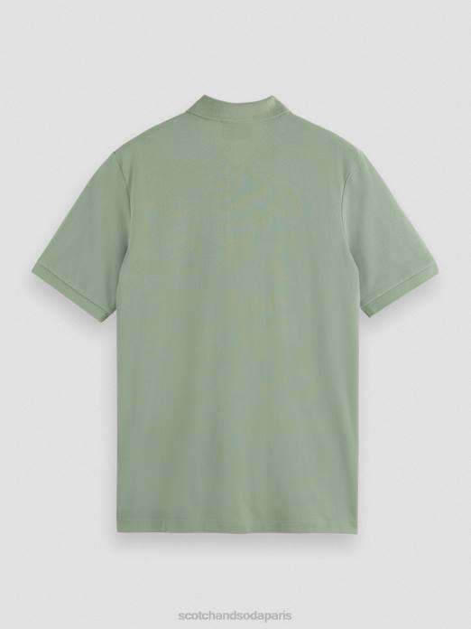 Scotch & Soda Hommes polo piqué en coton biologique armée vêtements 4HB4464