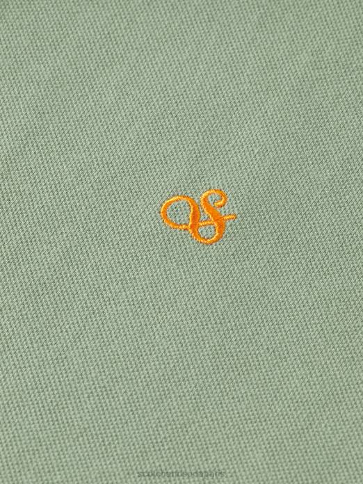 Scotch & Soda Hommes polo piqué en coton biologique armée vêtements 4HB4464