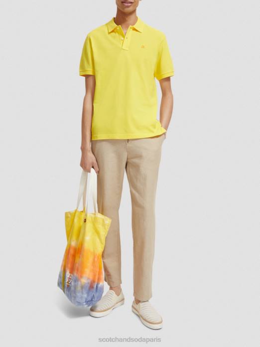 Scotch & Soda Hommes polo piqué en coton biologique soleil vêtements 4HB4466